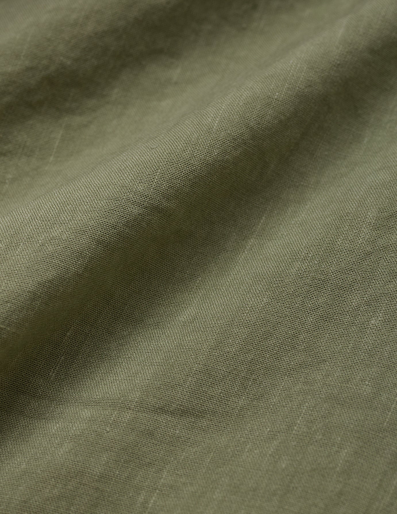 Refined Linen Bowling Short Sleeve Shirt Tea